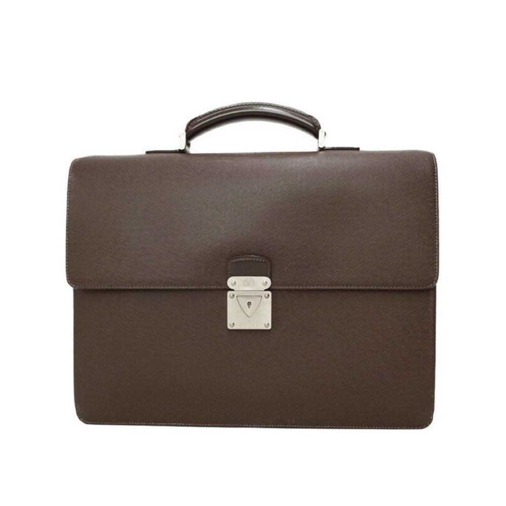 Louis Vuitton Taiga Black Leather Robusto Business Bag
